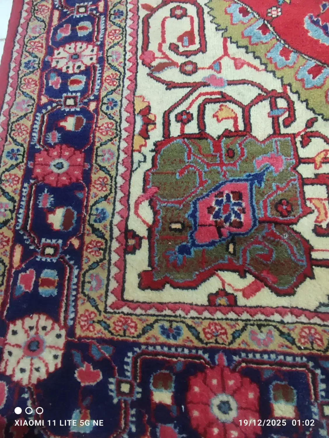 یک جفت قالیچه چهارمتری نایین درحد نو عتیقه|فرش|پرند, فاز ۵|دیوار