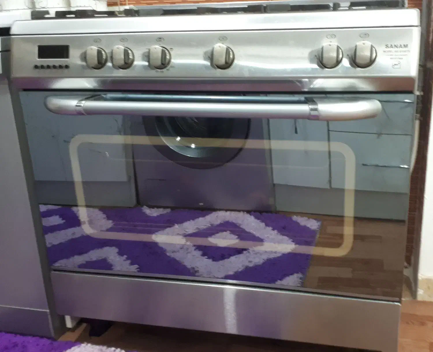 اجاق گاز فردار پنج شعله استیل صنام|اجاق گاز و لوازم برقی پختوپز|لنگرود, |دیوار