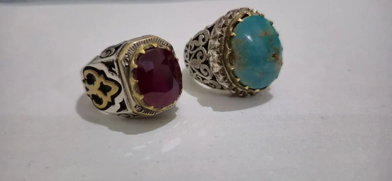 یاقوت سرخ‌افریقایی و فیروزه نیشابور|کلکسیون و سرگرمی|کرمانشاه, |دیوار