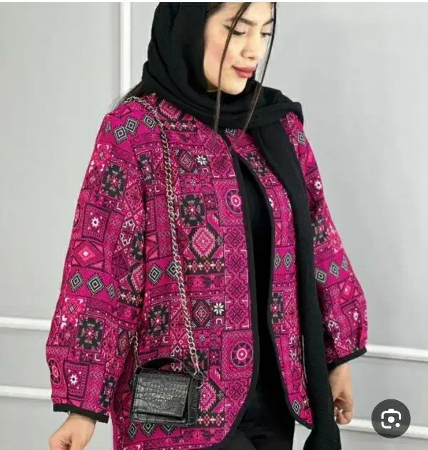 کت گلیمی طرح دار صورتی|لباس|شاهرود, |دیوار