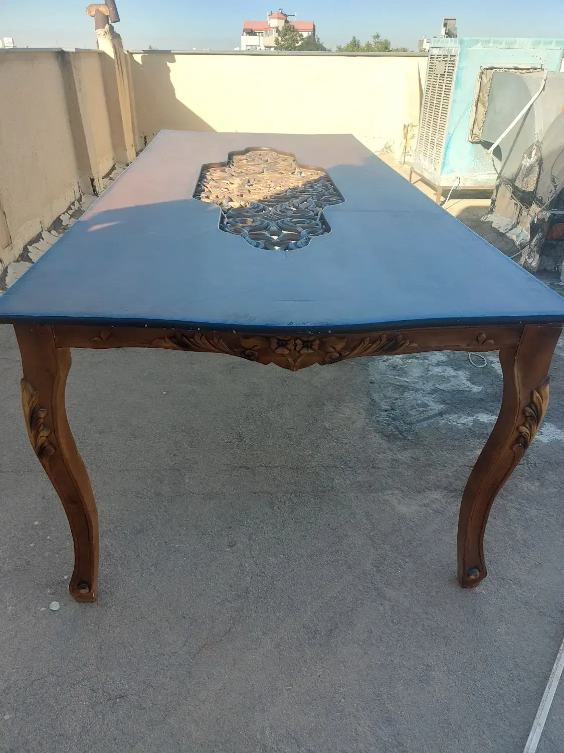 میز غذا خوری ده نفره با چوب گردو|میز و صندلی غذاخوری|طرقبه, |دیوار