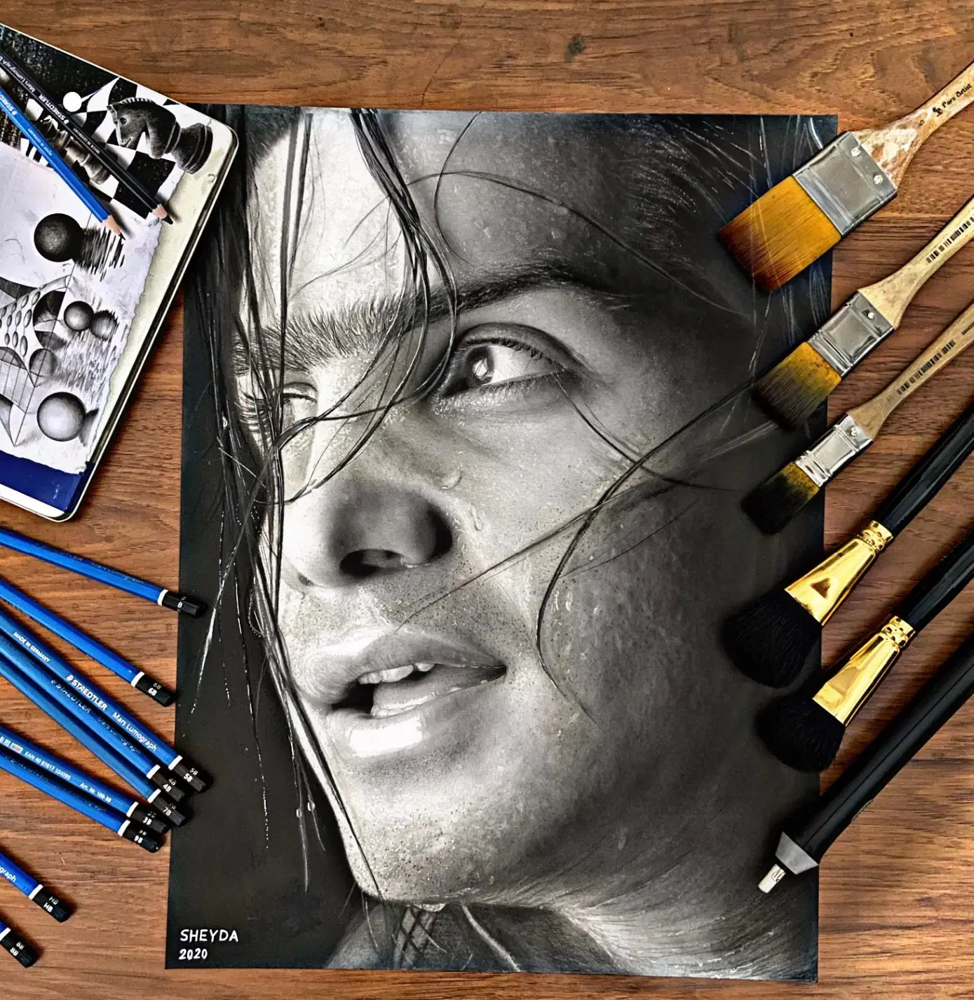 سفارش چهره ولنتاین|تابلو، نقاشی، عکس|گرگان, |دیوار