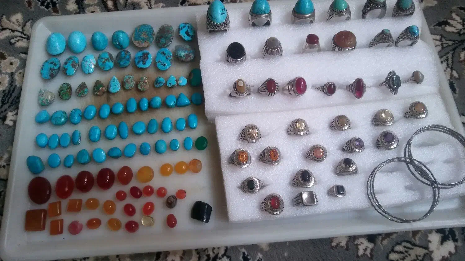 انگشتر نقره|جواهرات|قم, چهل درخت‎|دیوار