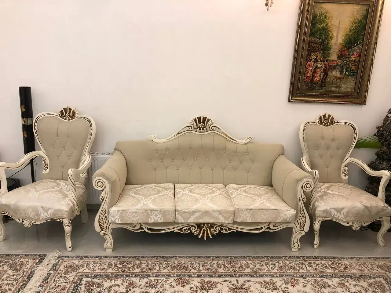 مبل کلاسیک چوب راش|مبلمان خانگی و میز عسلی|کرمانشاه, |دیوار