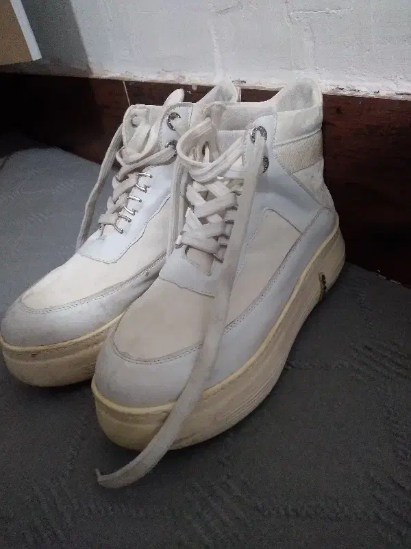 کفس ساق بلند سفید سایز ۳۹|کیف، کفش، کمربند|گنبد کاووس, |دیوار