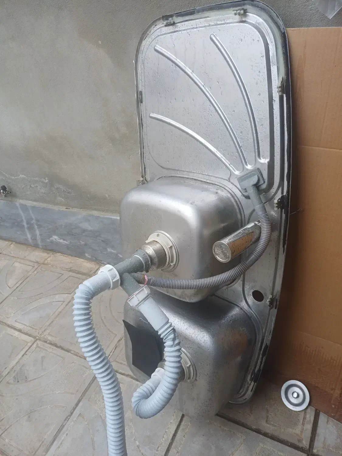 سینک ظرف شویی|آب‌چکان و نظم‌دهنده ظروف|مراغه, |دیوار