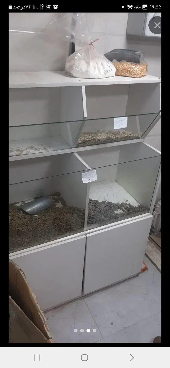 قفسه فلزی و قفسه حبوبات و شکلات|فروشگاه و مغازه|قم, خاکفرج|دیوار