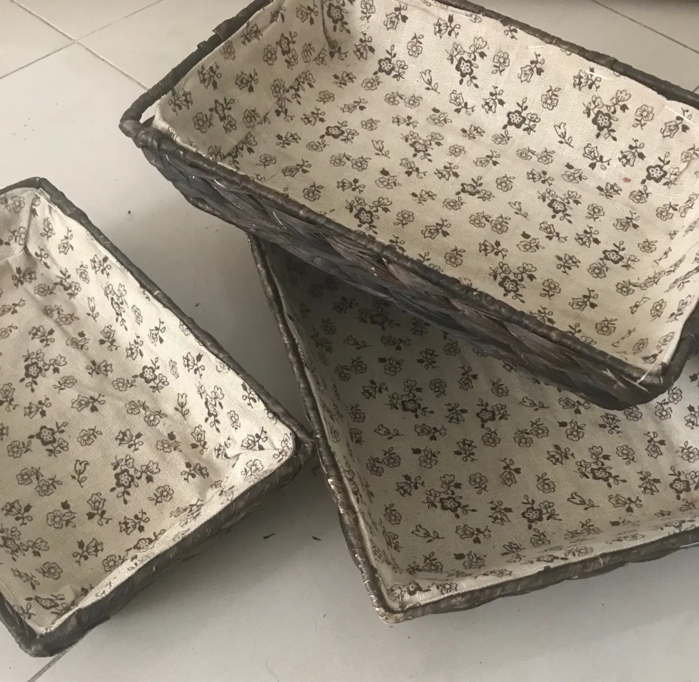 ست سبد حصیری سه تکه(سبدنان وسبزی و..)|ظروف نگهدارنده، پلاستیکی، یکبارمصرف|تهران, صادقیه|دیوار