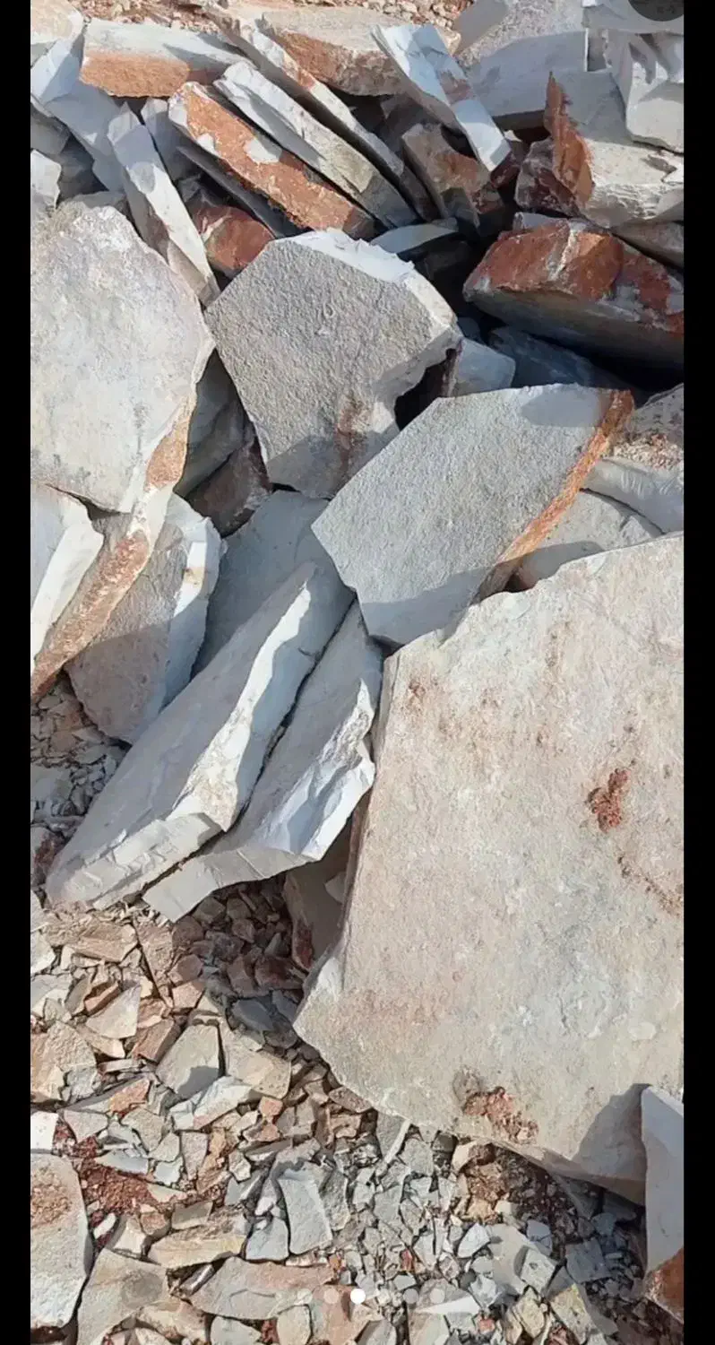 سنگ لاشه سفید و کرم|مصالح و تجهیزات ساختمان|کرمانشاه, |دیوار