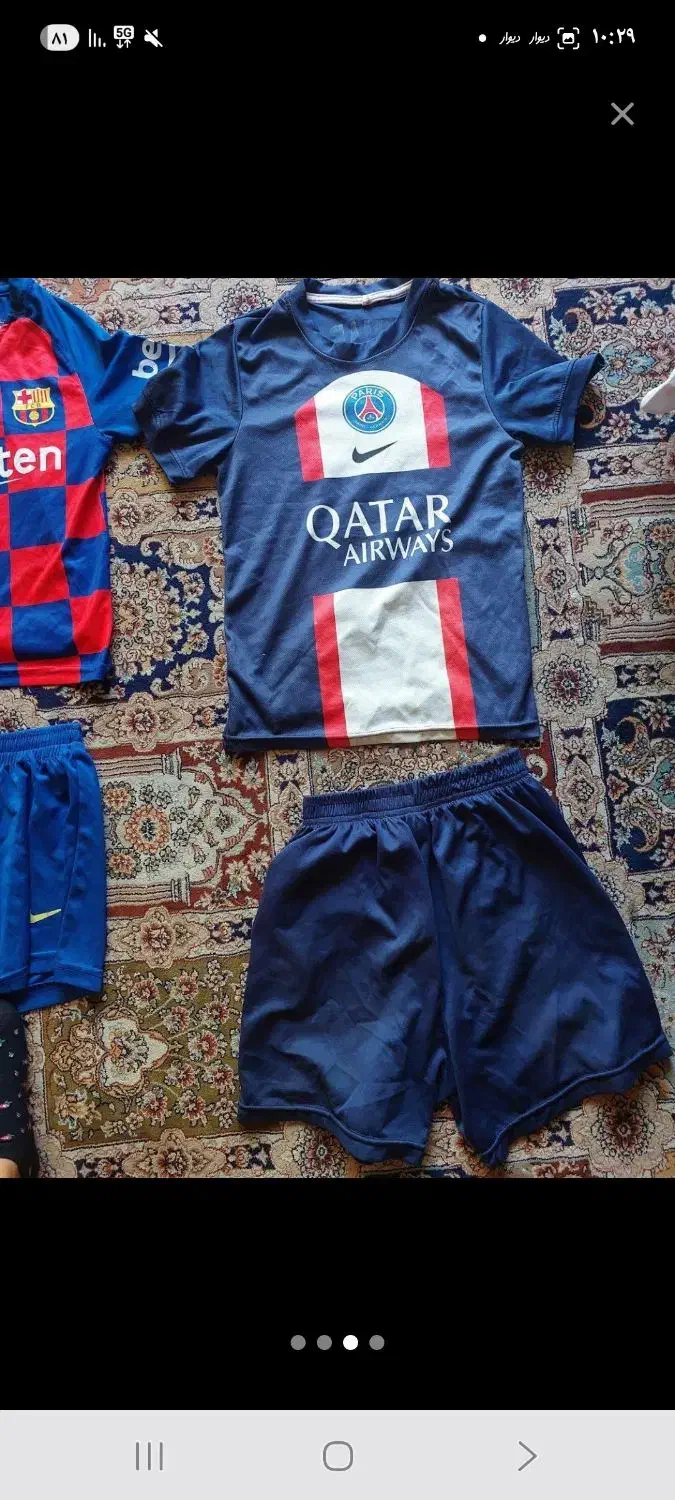 تعدادی لباس فوتبالی|کفش و لباس بچه|اصفهان, جلالیه|دیوار