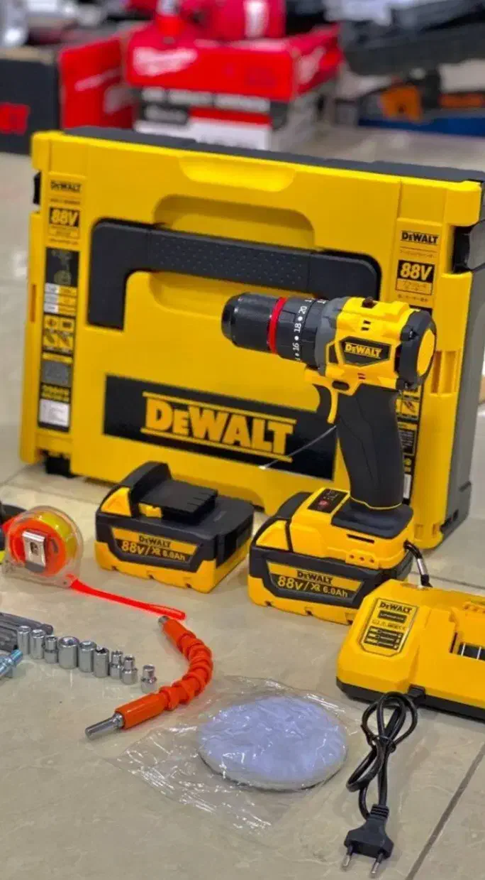 دریل شارژی ۸۸ دیوالت براشلس دو باطری اک|ابزارآلات|فردیس, فردیس|دیوار
