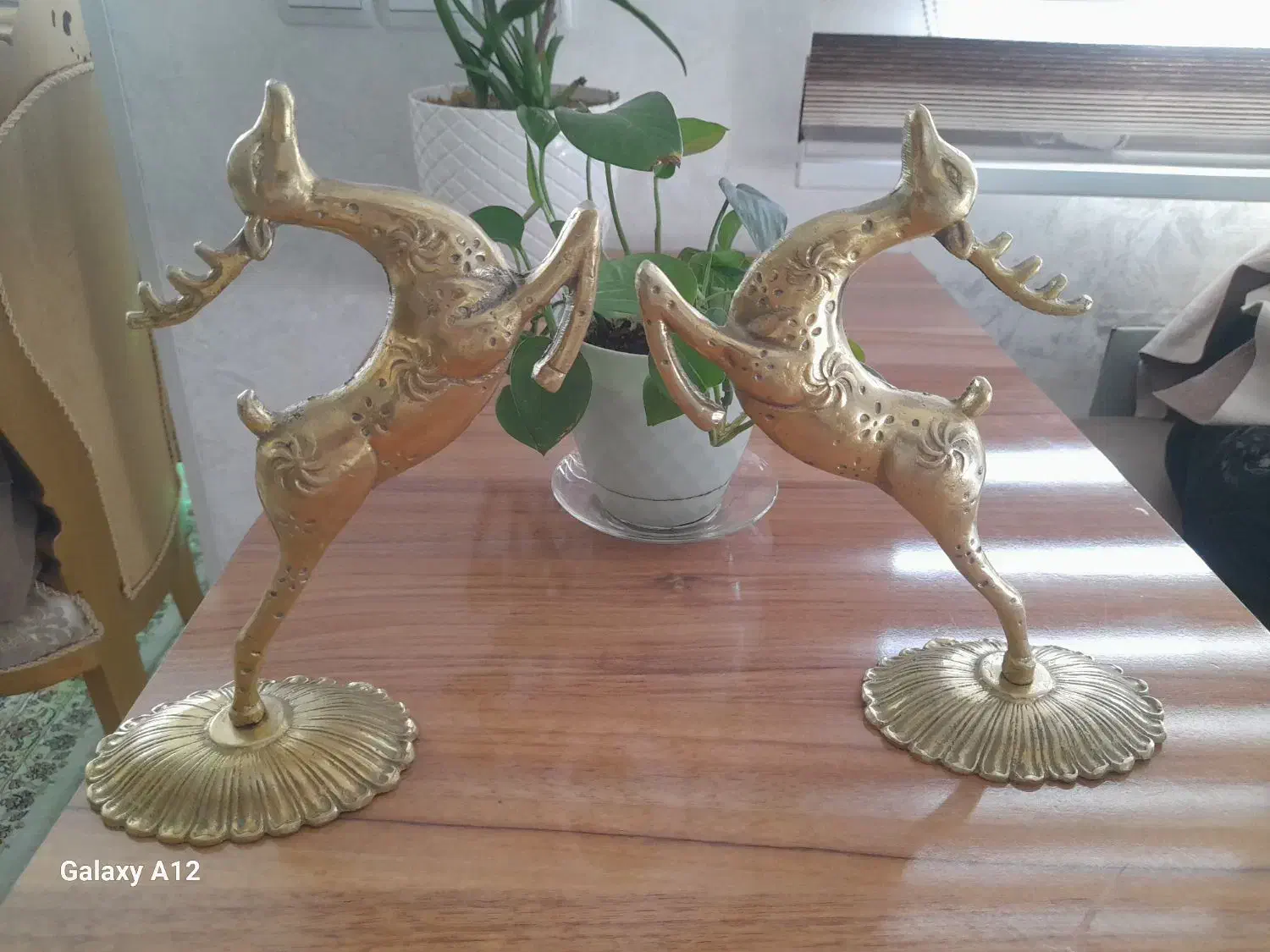 دکوری برنز دوعددی گوزن وگنجشک|مجسمه، تندیس، ماکت|تبریز, |دیوار