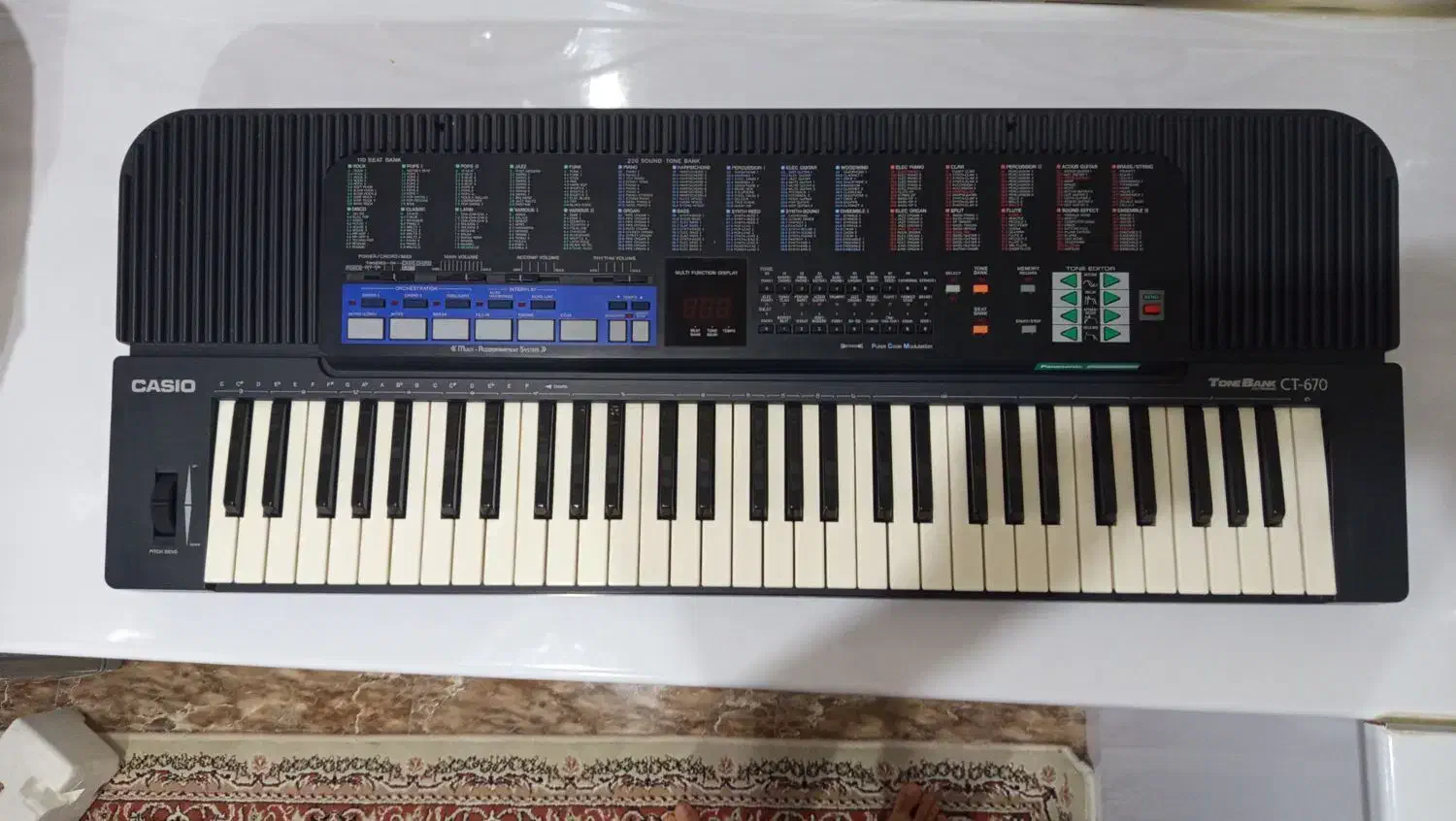 ارگ casio ct-670|پیانو، کیبورد، آکاردئون|مریوان, |دیوار
