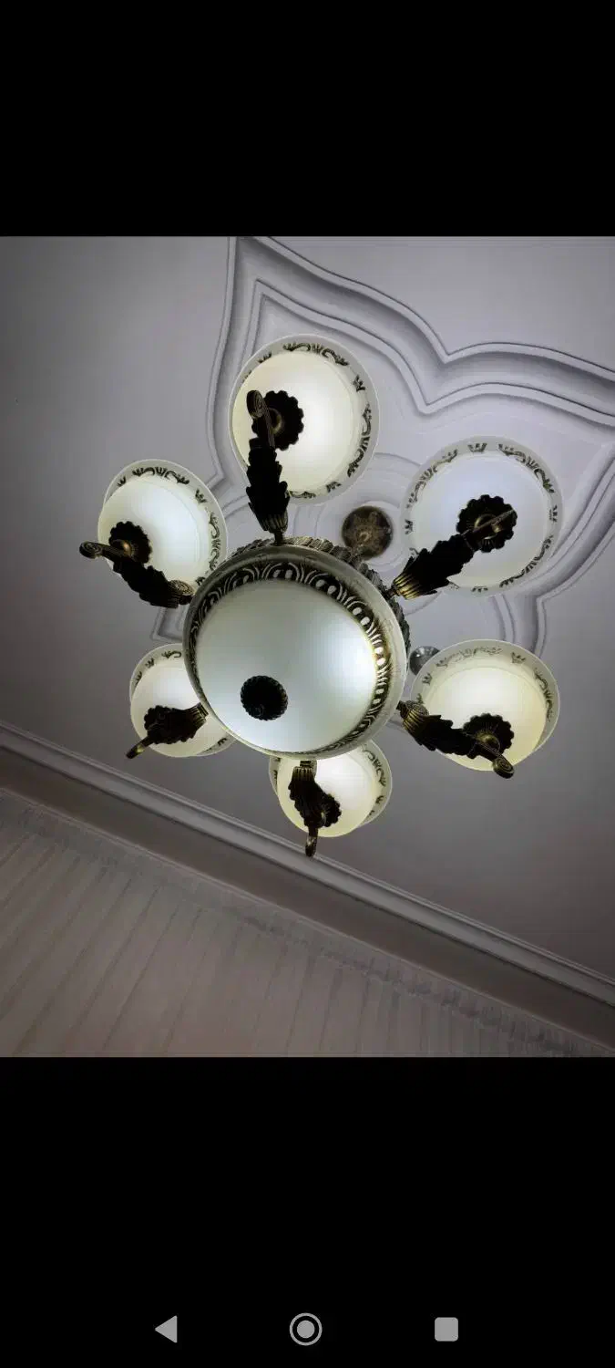 لوستر۹شاخه طرح برنز|لوستر و چراغ آویز|خوی, |دیوار