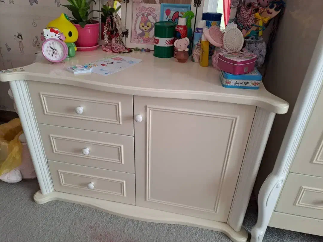 تخت خواب نوزاد نوجوان تمام چوب|تخت و سرویس خواب|شهریار, شهریار|دیوار