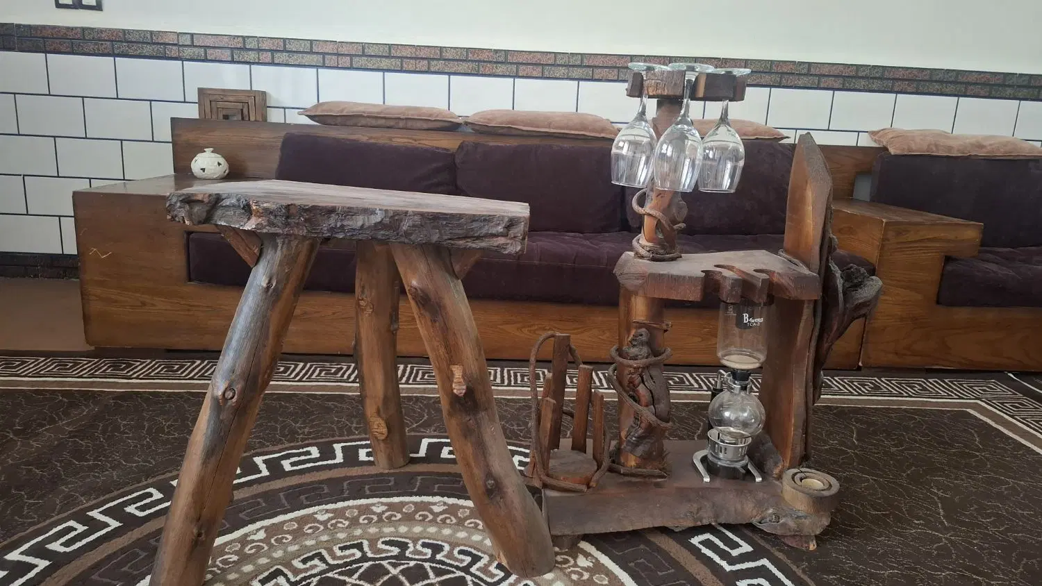 میز بار چوبی|مبلمان خانگی و میز عسلی|دزفول, |دیوار