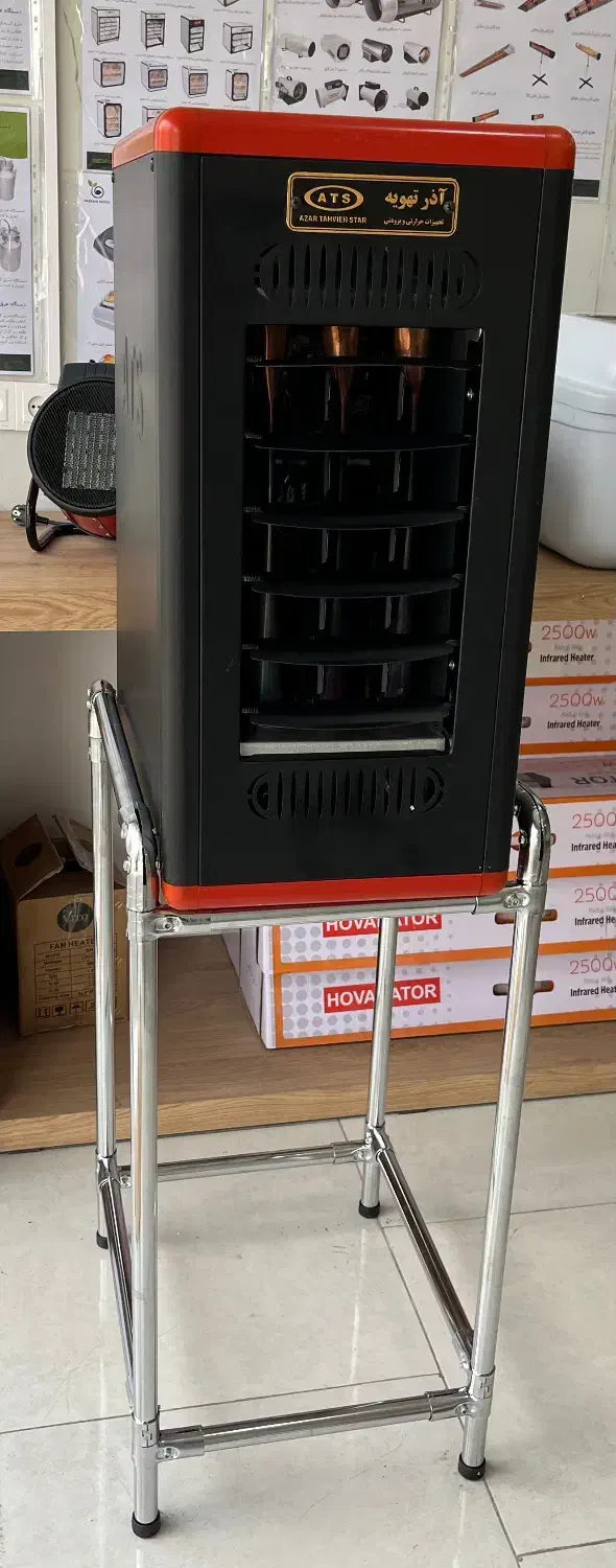 هیتر گازی آذر تهویه A618 پرومکس به همراه پایه|بخاری، هیتر، شومینه|بابل, |دیوار