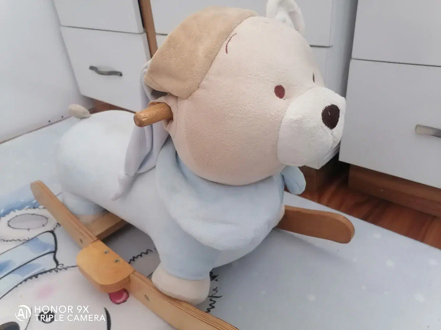 راکر تدی خرسی و صندلی بادی|اسباب و اثاث بچه|نیشابور, گمنام غربی|دیوار