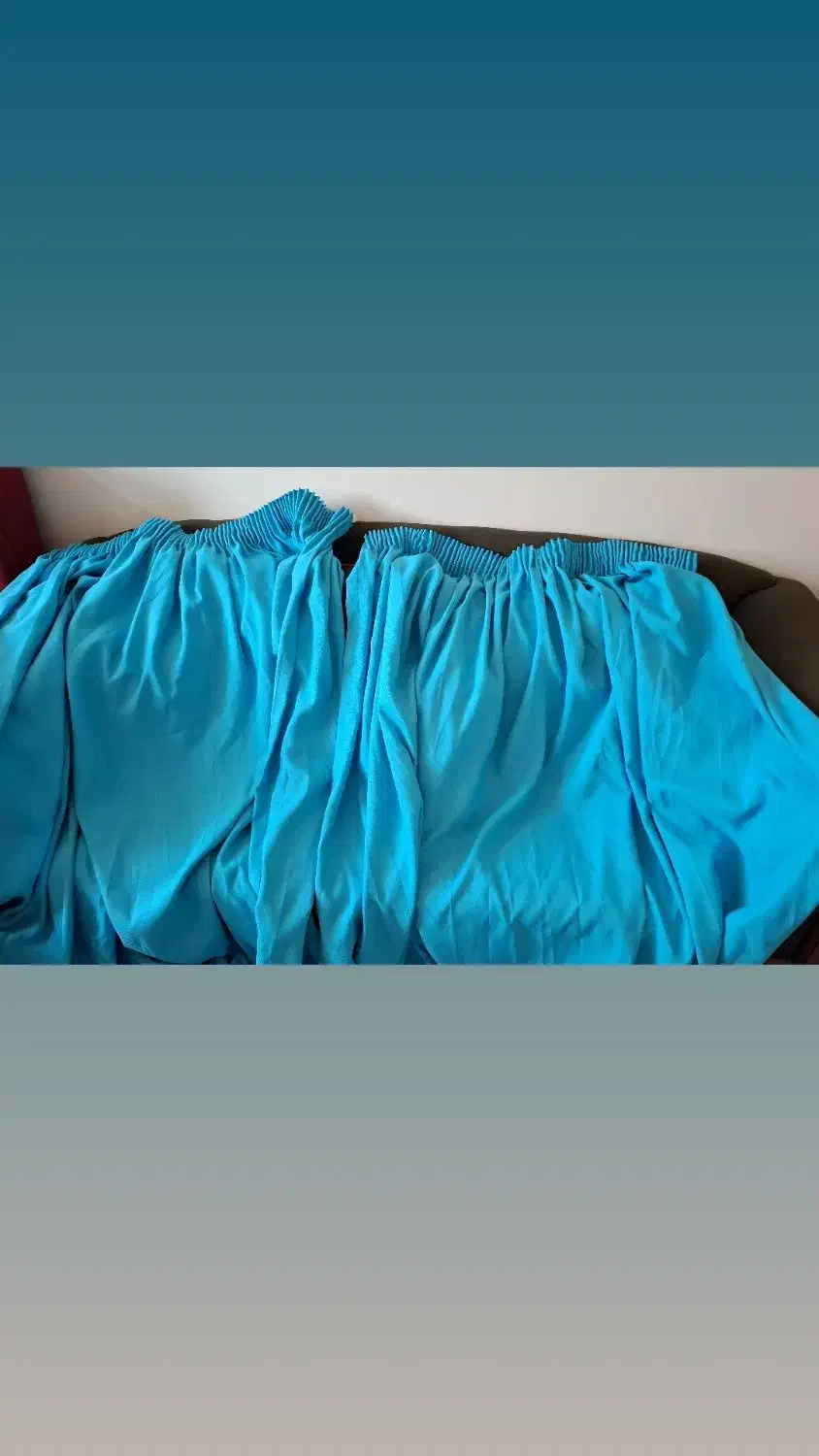 پرده ابی رنگ|پرده، رانر، رومیزی|بندر ماهشهر, |دیوار