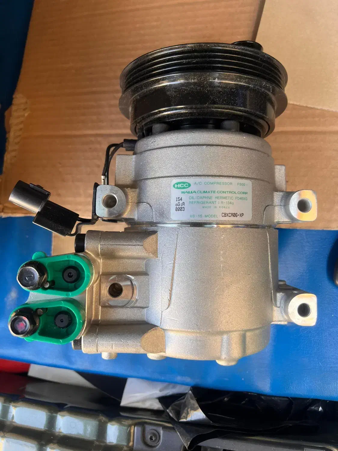 کمپرسور کولر هیوندای ورنا|قطعات یدکی و لوازم جانبی|شیراز, معالی‌آباد|دیوار