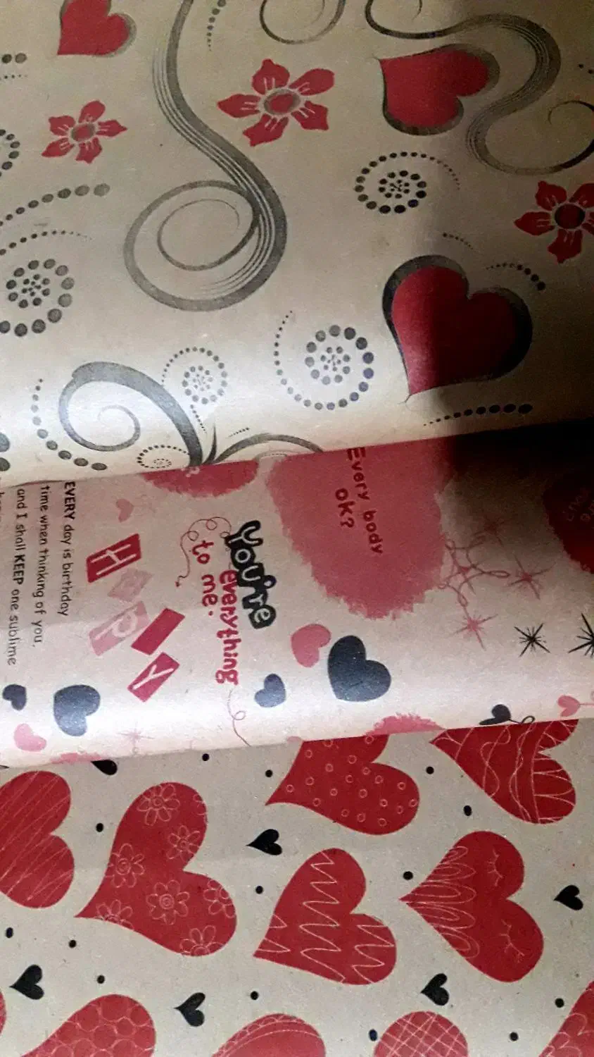 کاغذ کادو قلبی|لوازم التحریر|پاکدشت, پاکدشت (مامازند)|دیوار