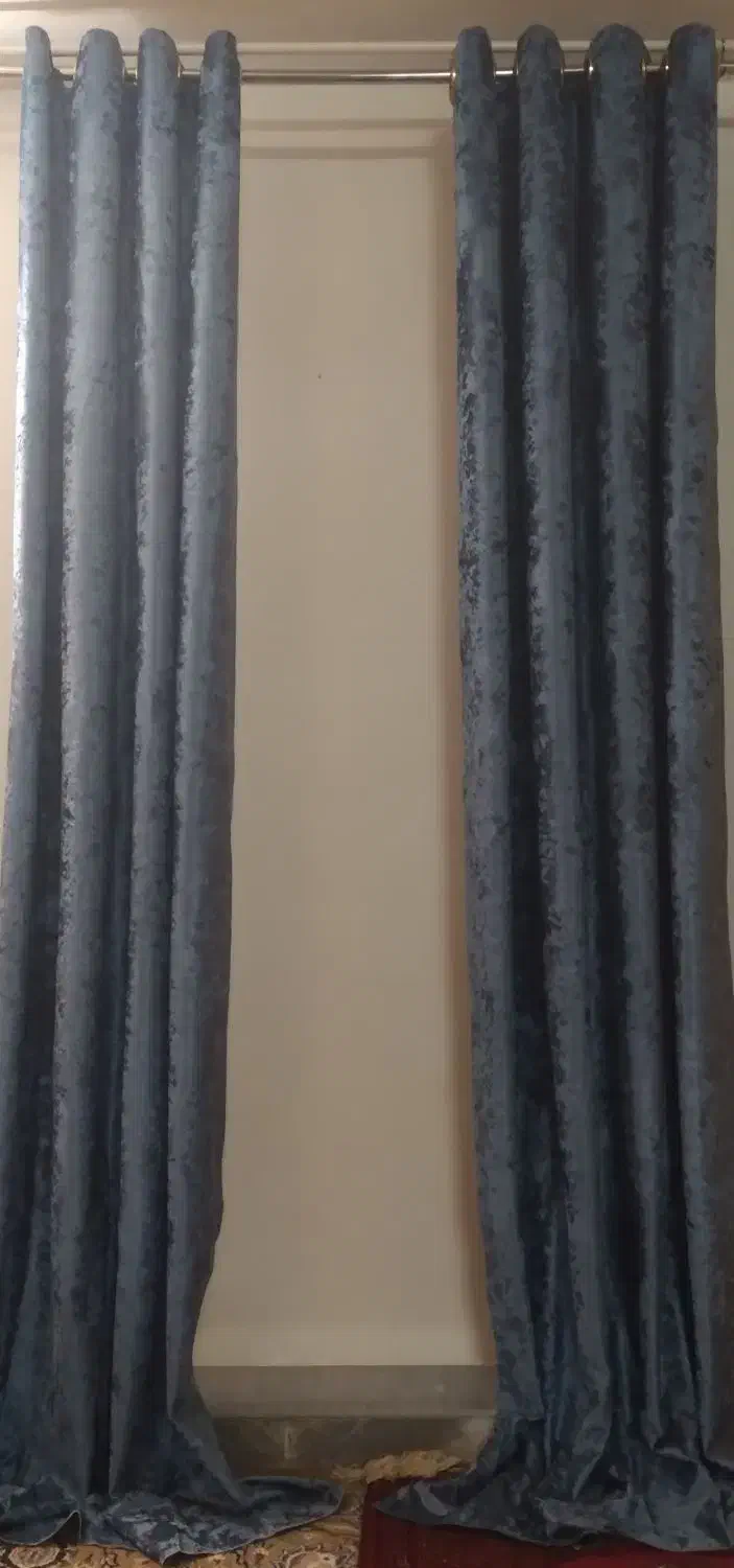 پرده پانچ مخمل پتینه طرح شکسته|پرده، رانر، رومیزی|گنبد کاووس, |دیوار