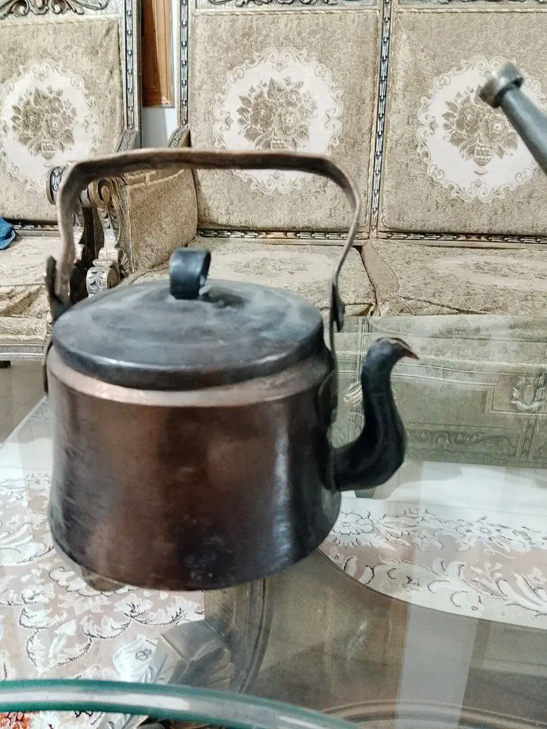 سرویس بزرگ سماور.کتری و آفتابه مسی|سماور، چایساز، قهوهساز|بروجرد, |دیوار