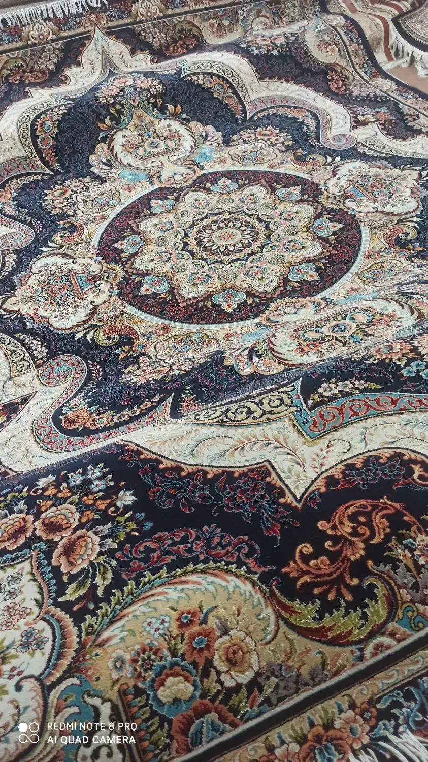 فرش تاپریس جفت ۹ متری سرمه ای|فرش|تبریز, |دیوار