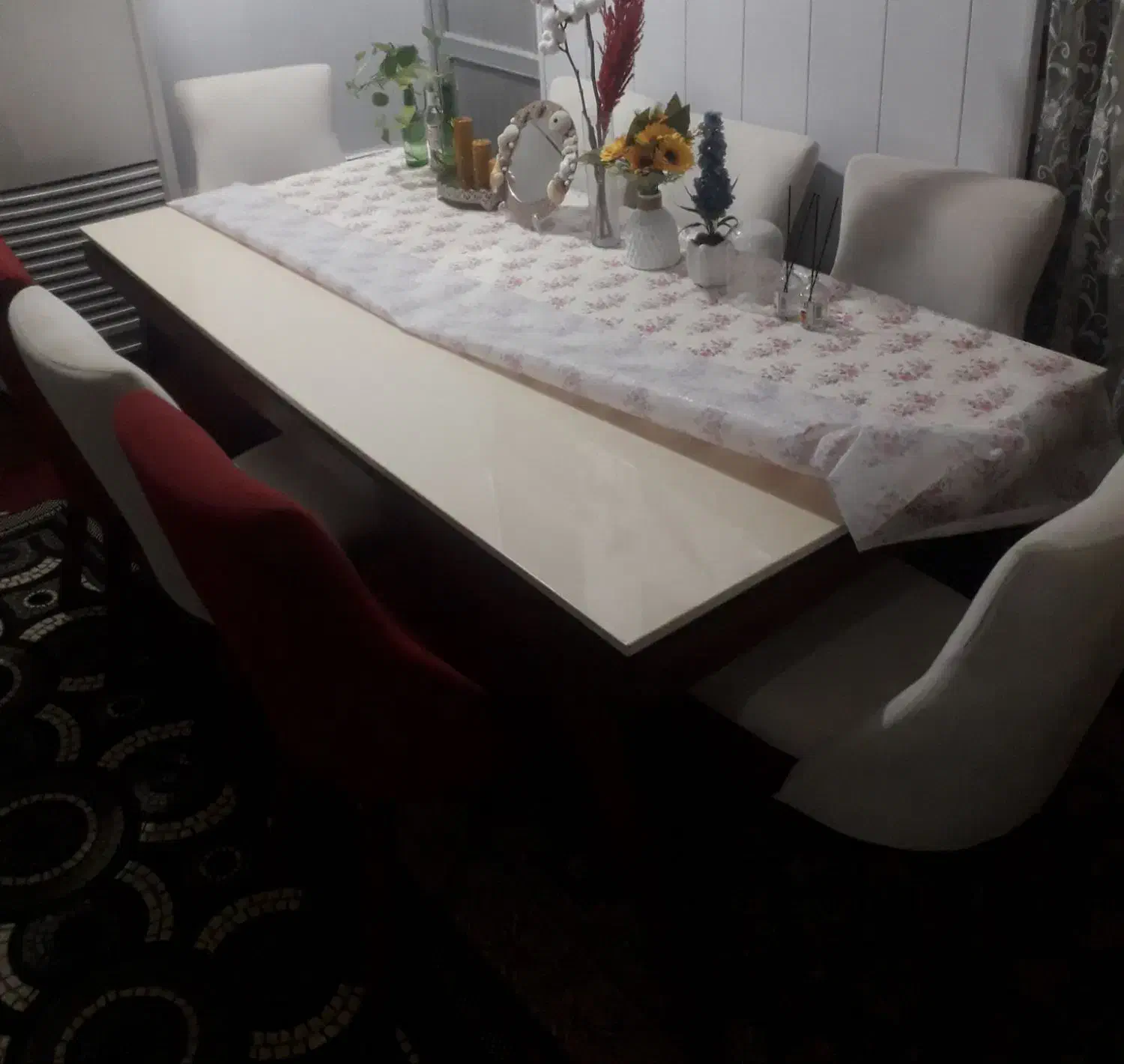 میز غذا خوری ۸ نفره|میز و صندلی غذاخوری|رامشیر, |دیوار