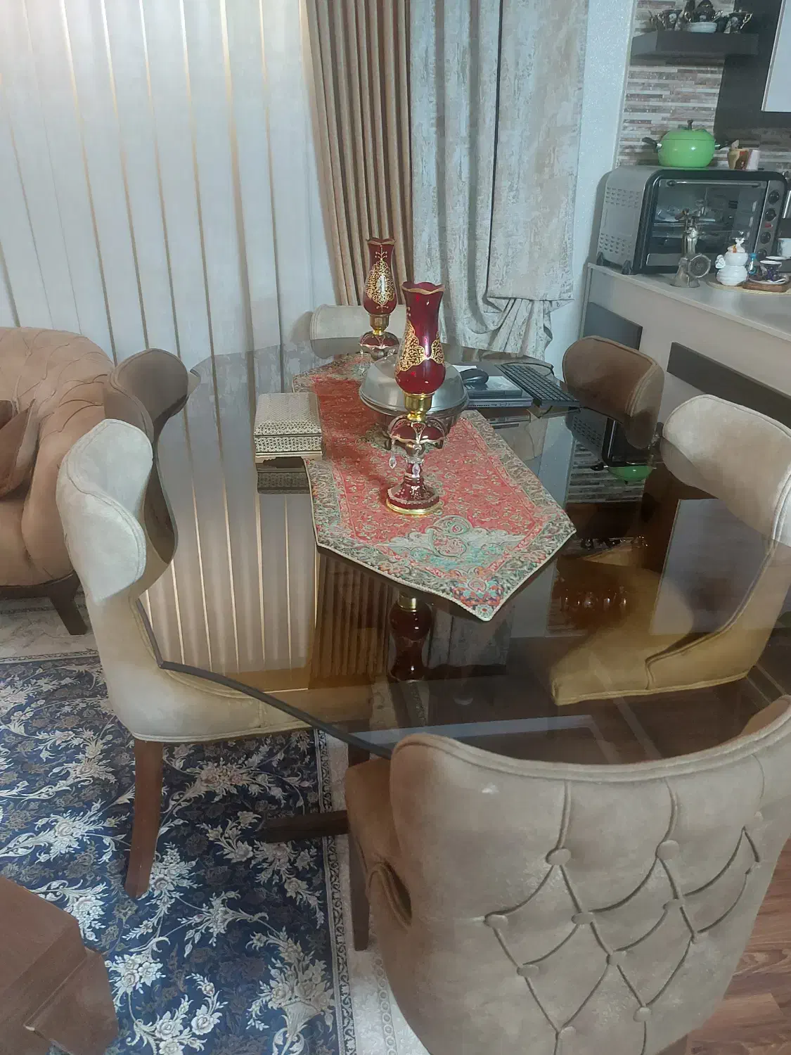 میز ناهارخوری ۶ نفره|میز و صندلی غذاخوری|شاهین‌شهر, طالقانی|دیوار