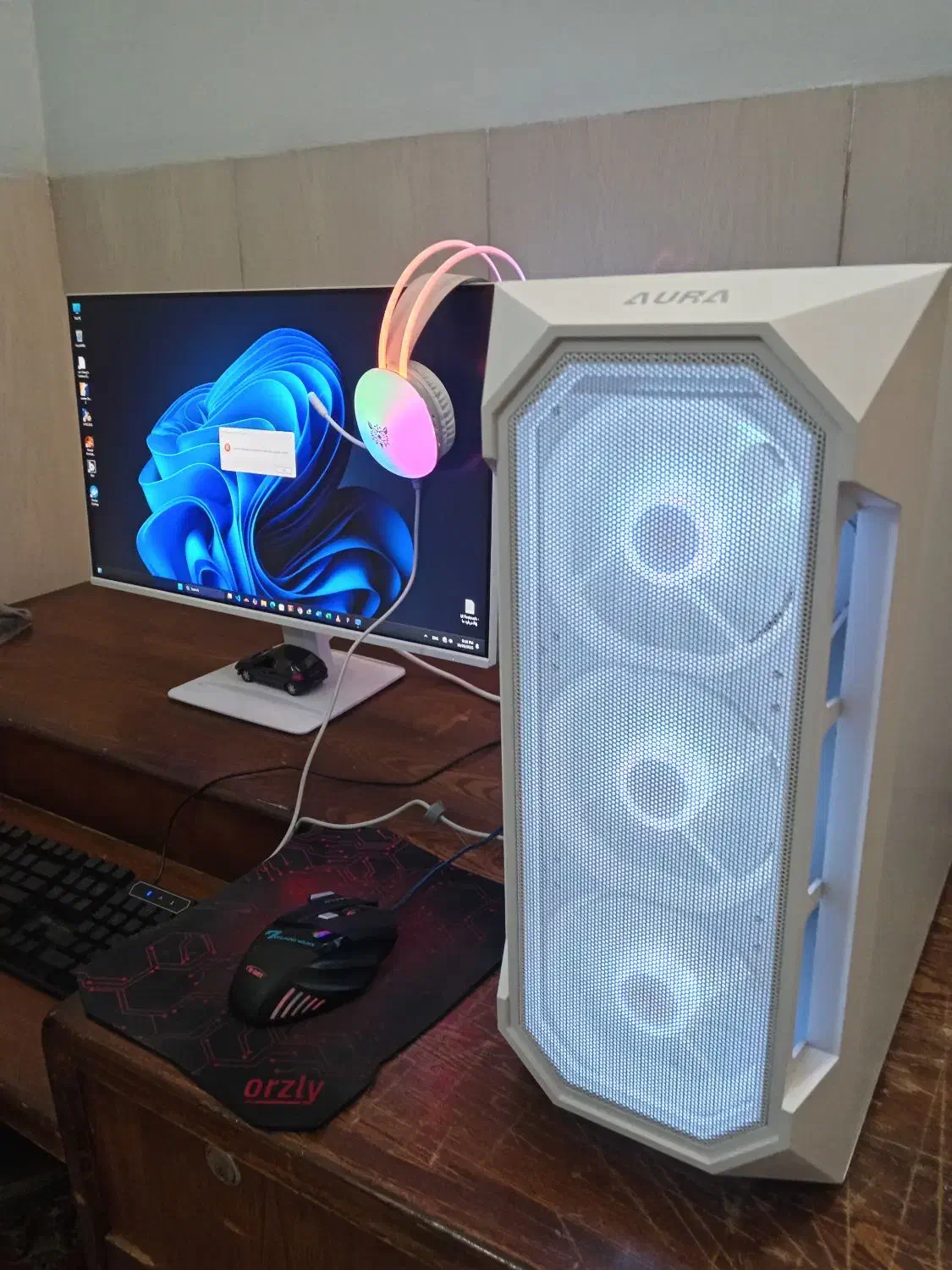 کامپیوتر گیمینگ نسل 13 مانیتور 27|رایانه رومیزی|اصفهان, نقش جهان|دیوار