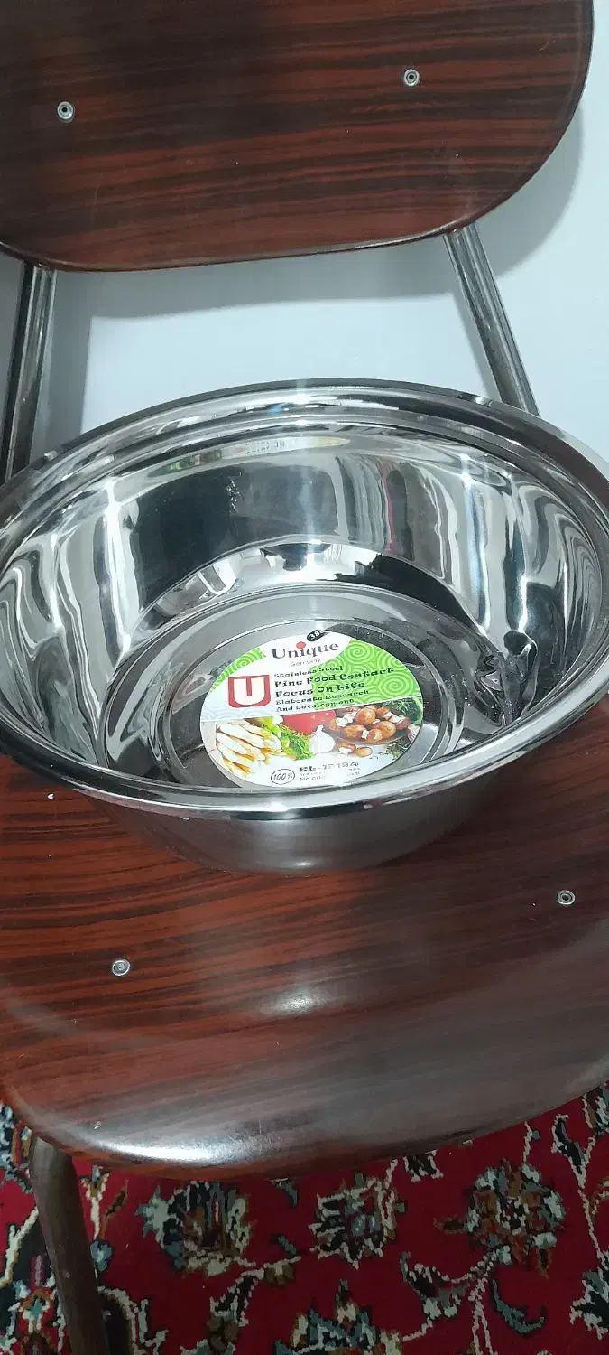 لگن استیل جنس یونیک  سایز۳۸، نواستفاده نشده|ظروف پخت‌وپز|نوبران, |دیوار