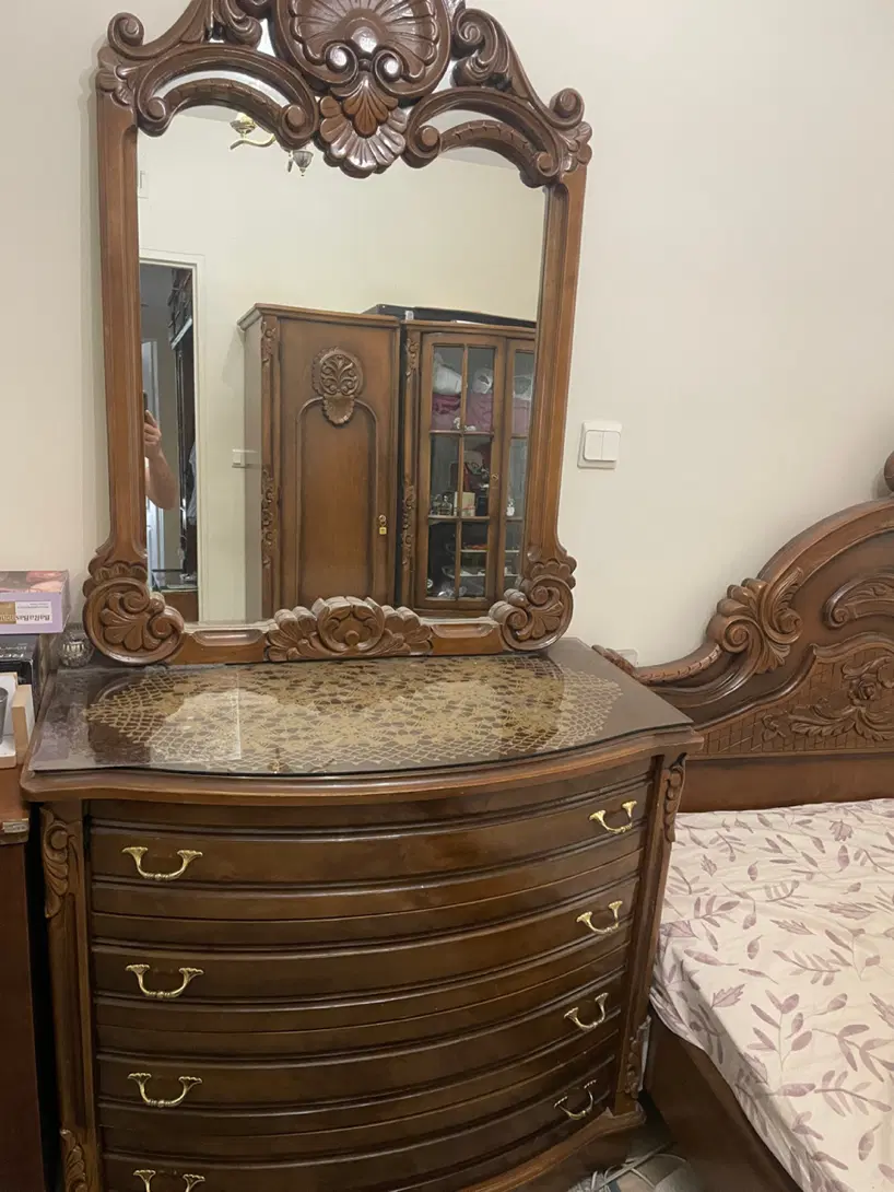 سرویس خواب ۲نفره چوب گردو|تخت و سرویس خواب|تهران, قلهک|دیوار
