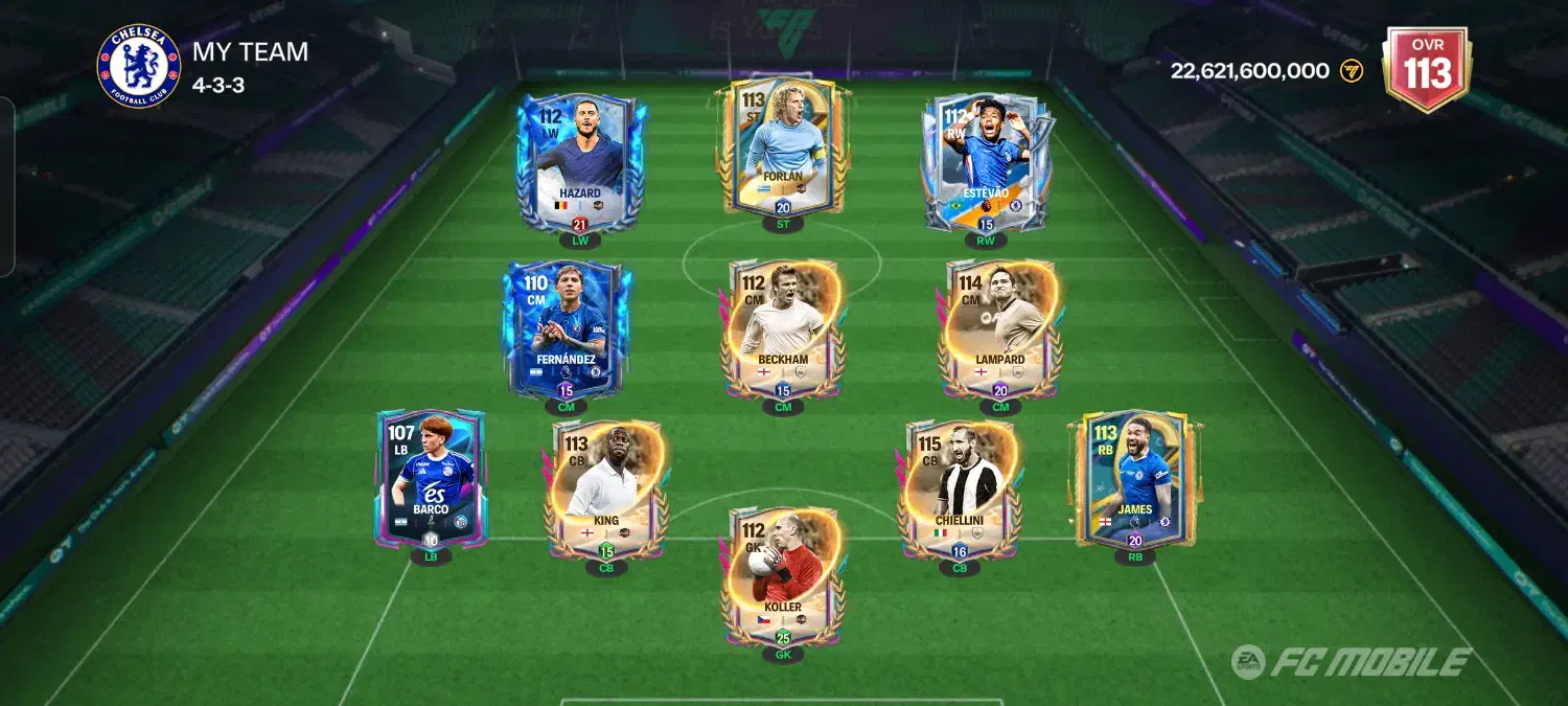 اکانت FC Mobile (فیفا موبایل) 113 OVR|کنسول، بازی ویدئویی و آنلاین|تهران, بلوار کشاورز|دیوار