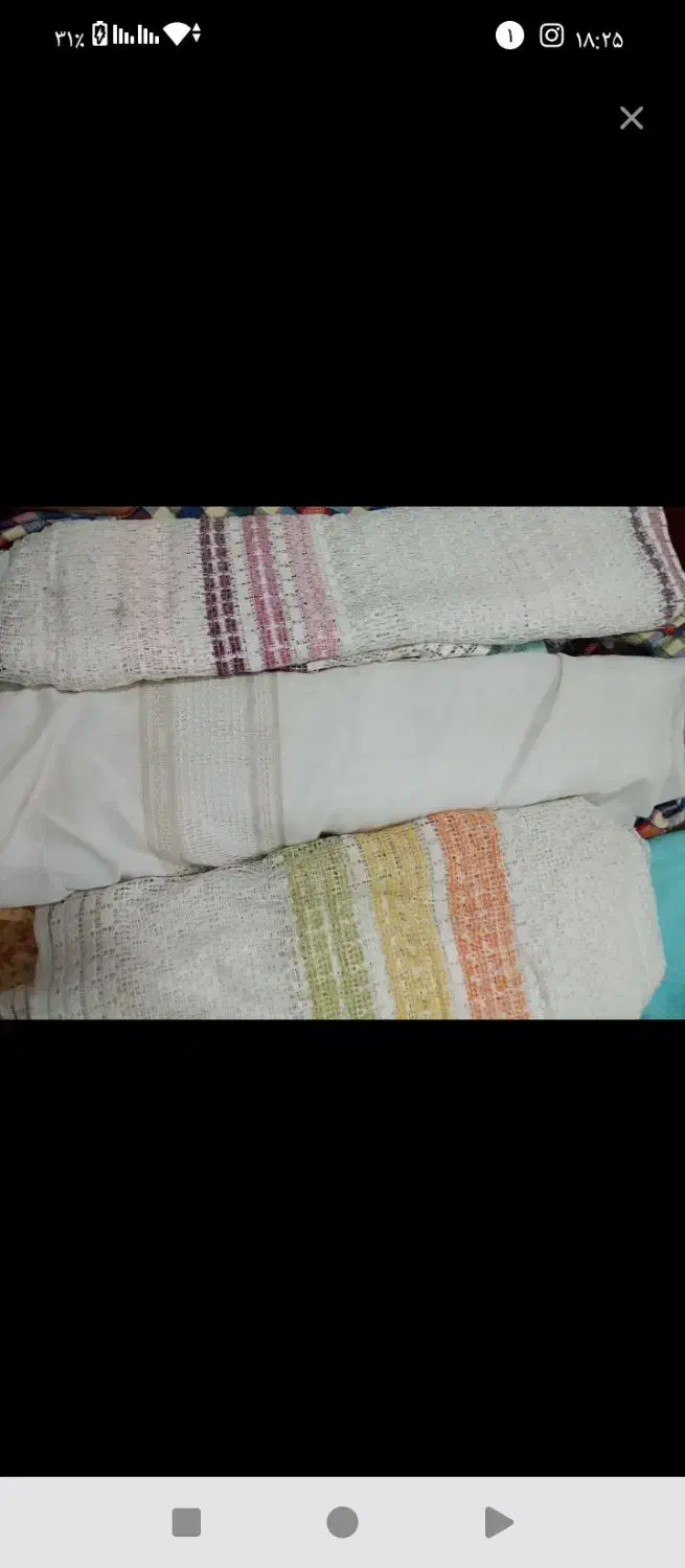 پارچه پرده حریر شیشه ای|پرده، رانر، رومیزی|سیرجان, |دیوار