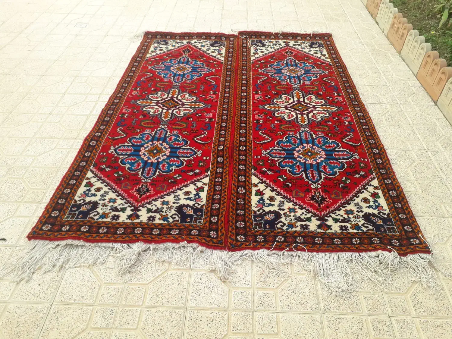 کناره ۱در۲.۷۰جفت شربیان|فرش|مراغه, |دیوار