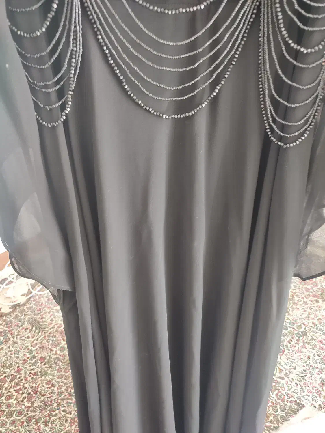 ماکسی مجلسی مشکی سایز 44بزرگ|لباس|رفسنجان, |دیوار