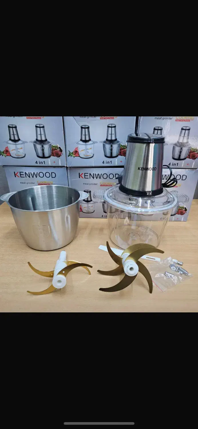 غذاساز دو کاسه شش و چهار تیغ طلایی ارسال رایگان|خردکن، آسیاب، غذاساز|مشهد, رضاییه|دیوار