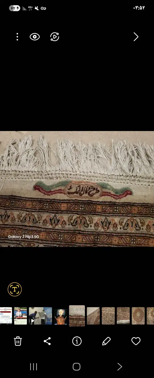 فرش جفت شش متری ماهی گل ابریشم|فرش|عسگران, |دیوار