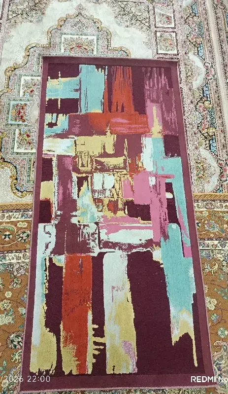 گلیم فرش یا شنل|گلیم، جاجیم، گبه|کرمانشاه, |دیوار