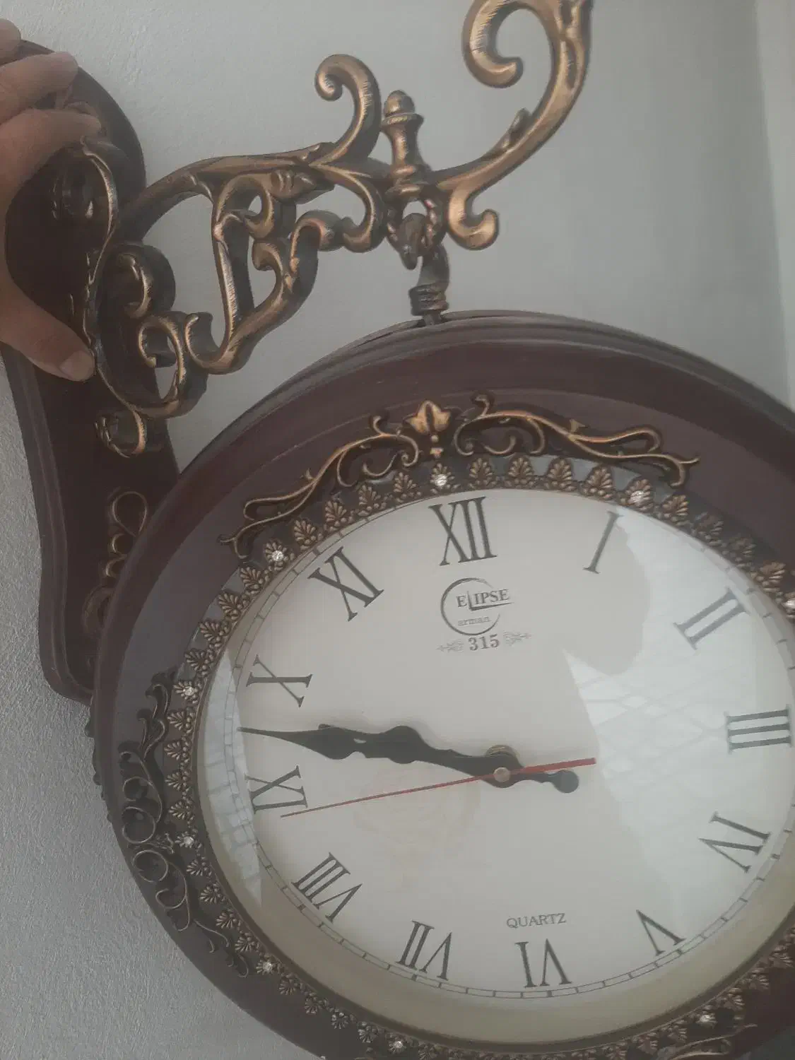 ساعت دیواری دو طرفه شیک|ساعت دیواری و تزئینی|گنبد کاووس, |دیوار