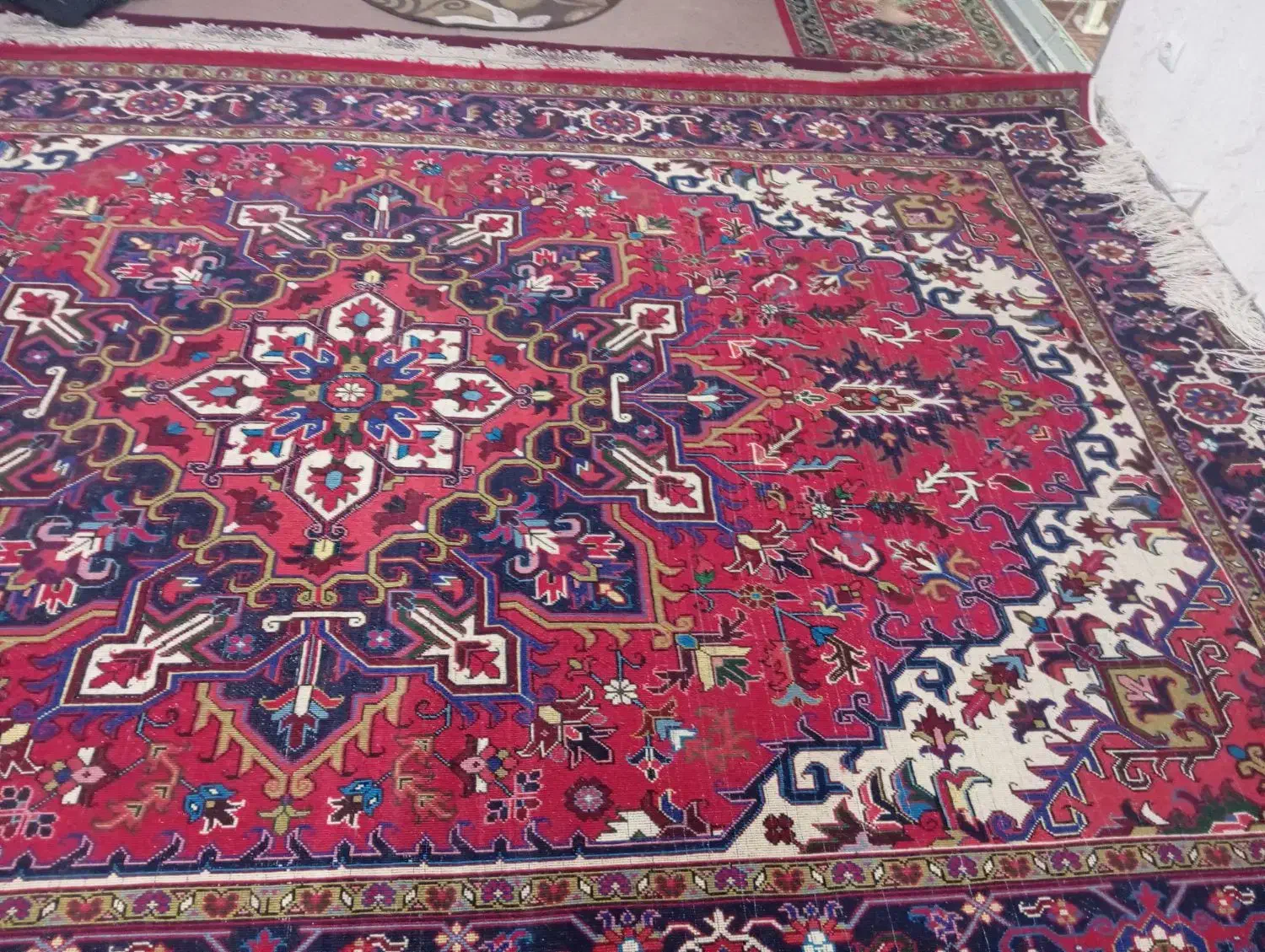 فرش دستبافت تک نه متری عبدالعظیم معاوضه با پراید|فرش|خسروشاه, |دیوار