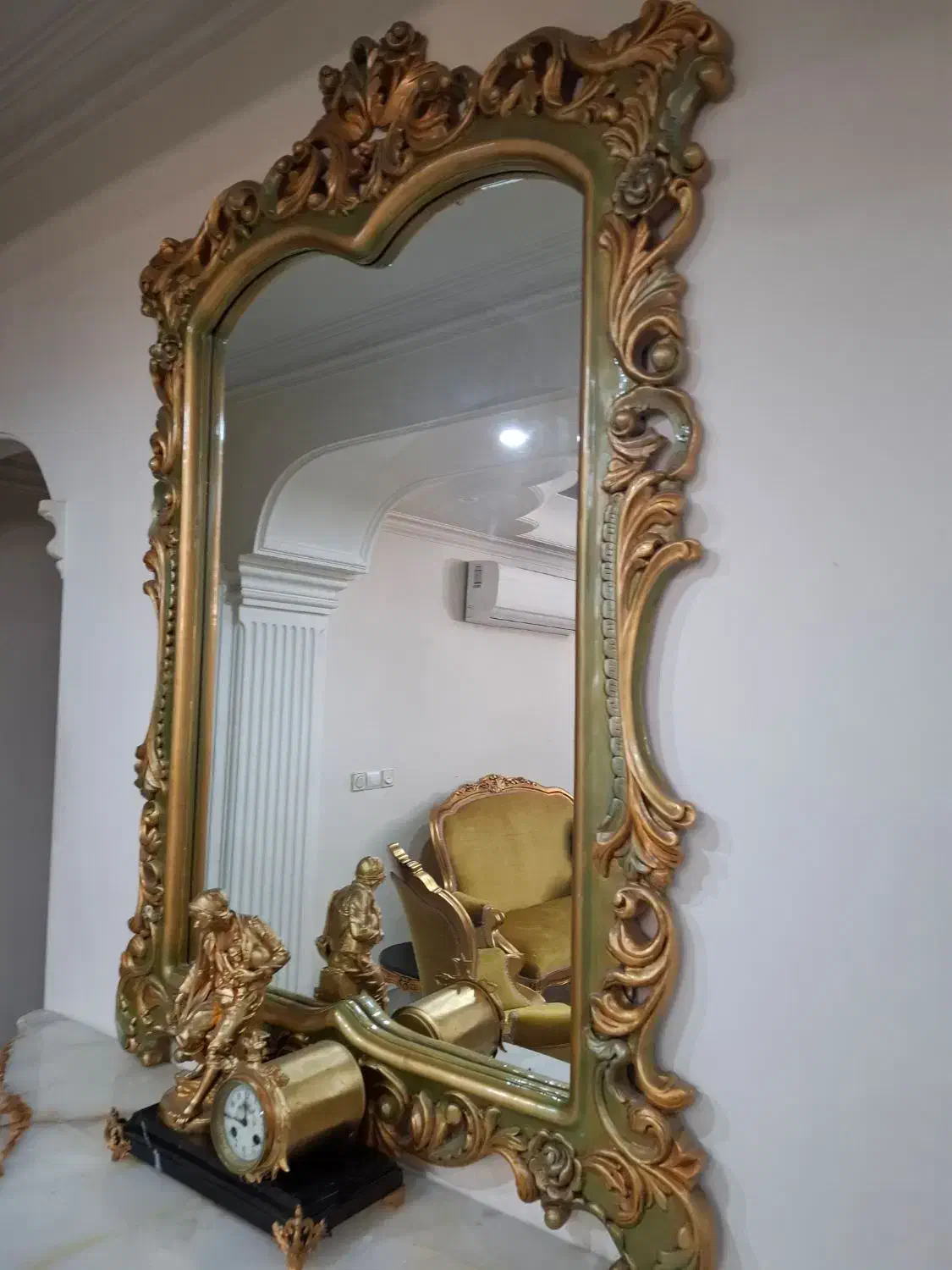 آیینه کنسول چوب|بوفه، ویترین، کنسول|تهران, ایوانک|دیوار