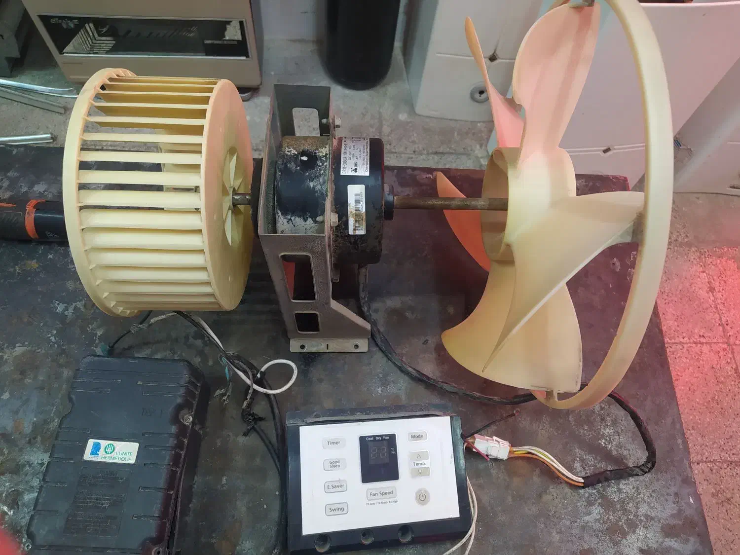 فن ،پروانه،برد کولر گازی پنجره ای سامسونگ|کولر گازی و فن‌کوئل|شیروان (خراسان), |دیوار