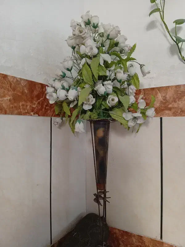 سلام گل مصنوعی با گلدان 200|گل مصنوعی|گنبد کاووس, |دیوار