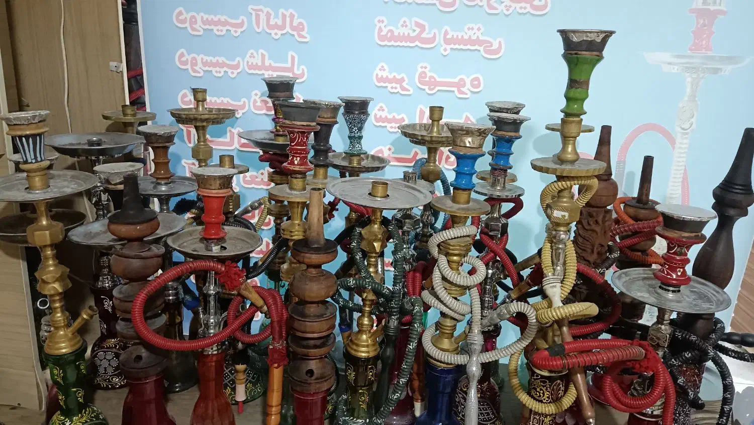 قلیان برنجی و چوبی|کلکسیون و سرگرمی|قرچک, مهدیه|دیوار