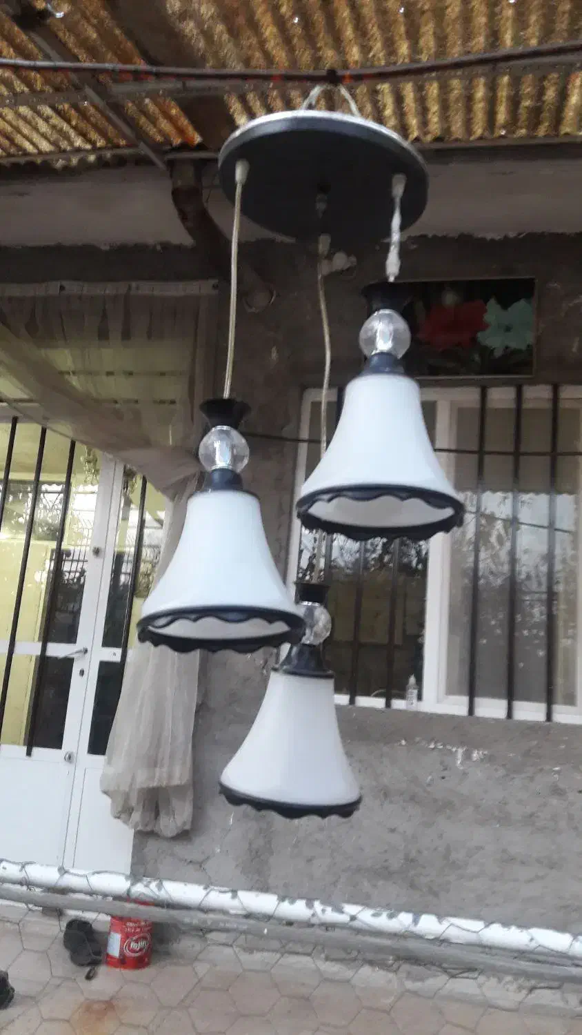 چراغ‌اویزی‌‌‌۳لامپ|لامپ و چراغ|قزوین, |دیوار