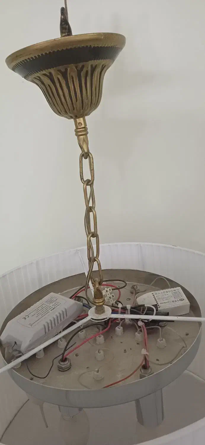 لوستر ۳ تیکه|لوستر و چراغ آویز|تهران, خاک سفید|دیوار