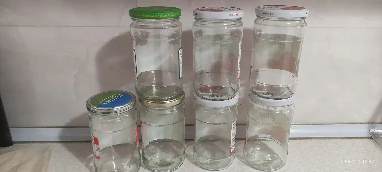 شیشه درب دار|ظروف نگهدارنده، پلاستیکی، یک‌بارمصرف|تبریز, |دیوار