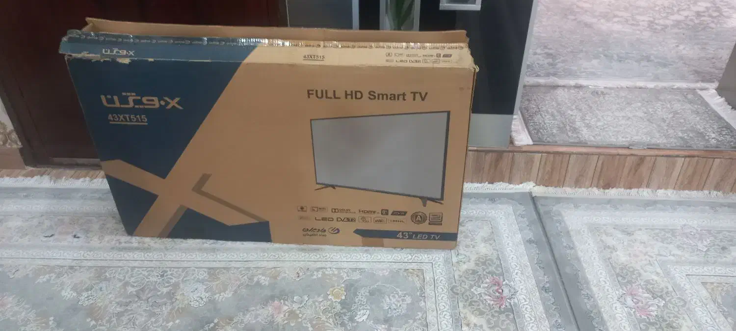 ال ای دی ایکس ویژن ۴۳اینچ اسمارت وهوشمنده|تلویزیون و پروژکتور|مشکیندشت, |دیوار